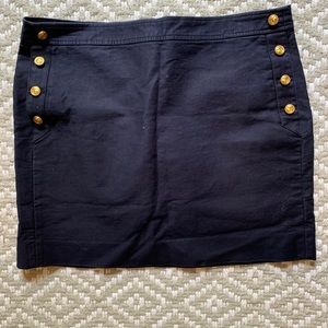 Women’s navy mini skirt